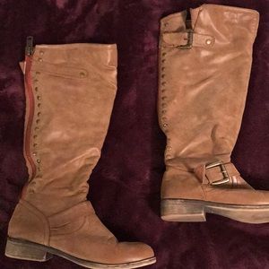 Tall brown boots